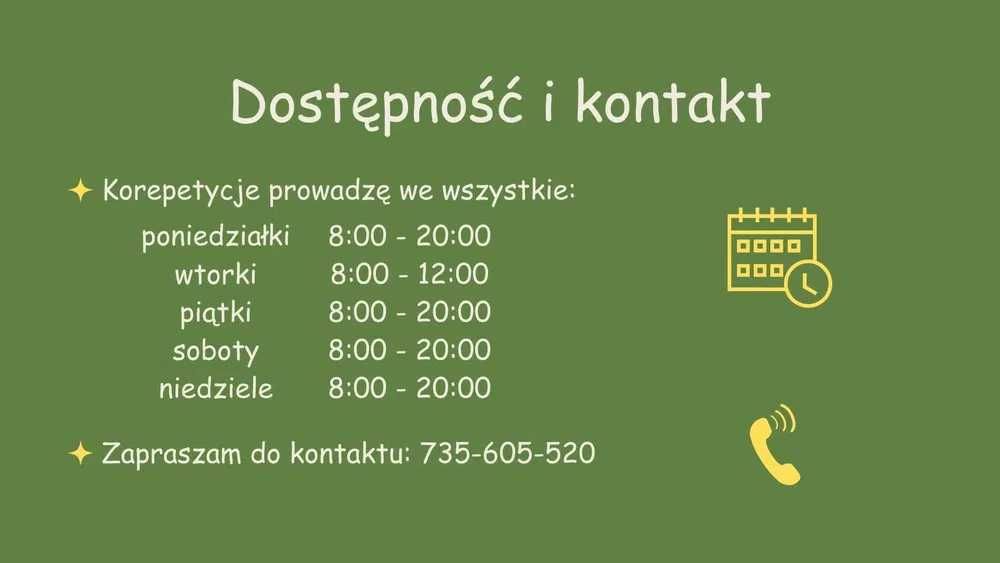 Korepetycje matematyka - matura, bieżące zagadnienia, zadania