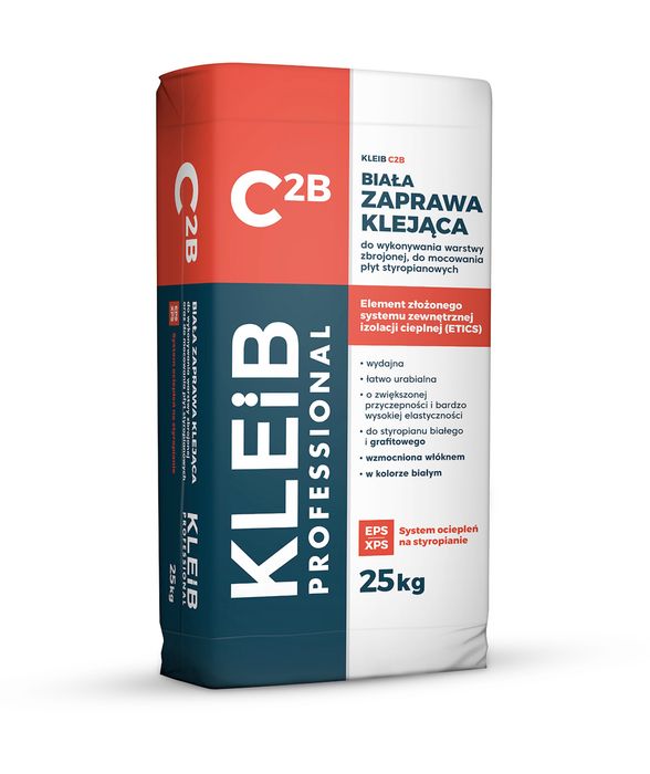 Klej Styropianu i zatapiania siatki KLEIB C2B- promocja!
