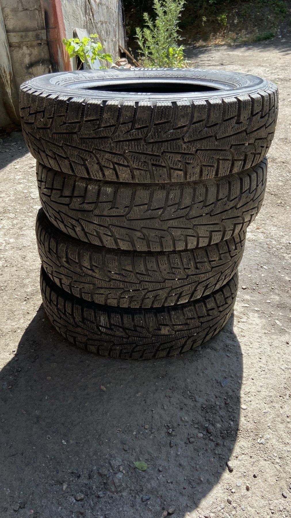 Зимние шины Hankook Winter i* Pike RS 155/70 R13 б/у комплект 4шт.
