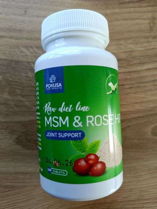 RawDietLine MSM & owoc dzikiej róży - tabletki