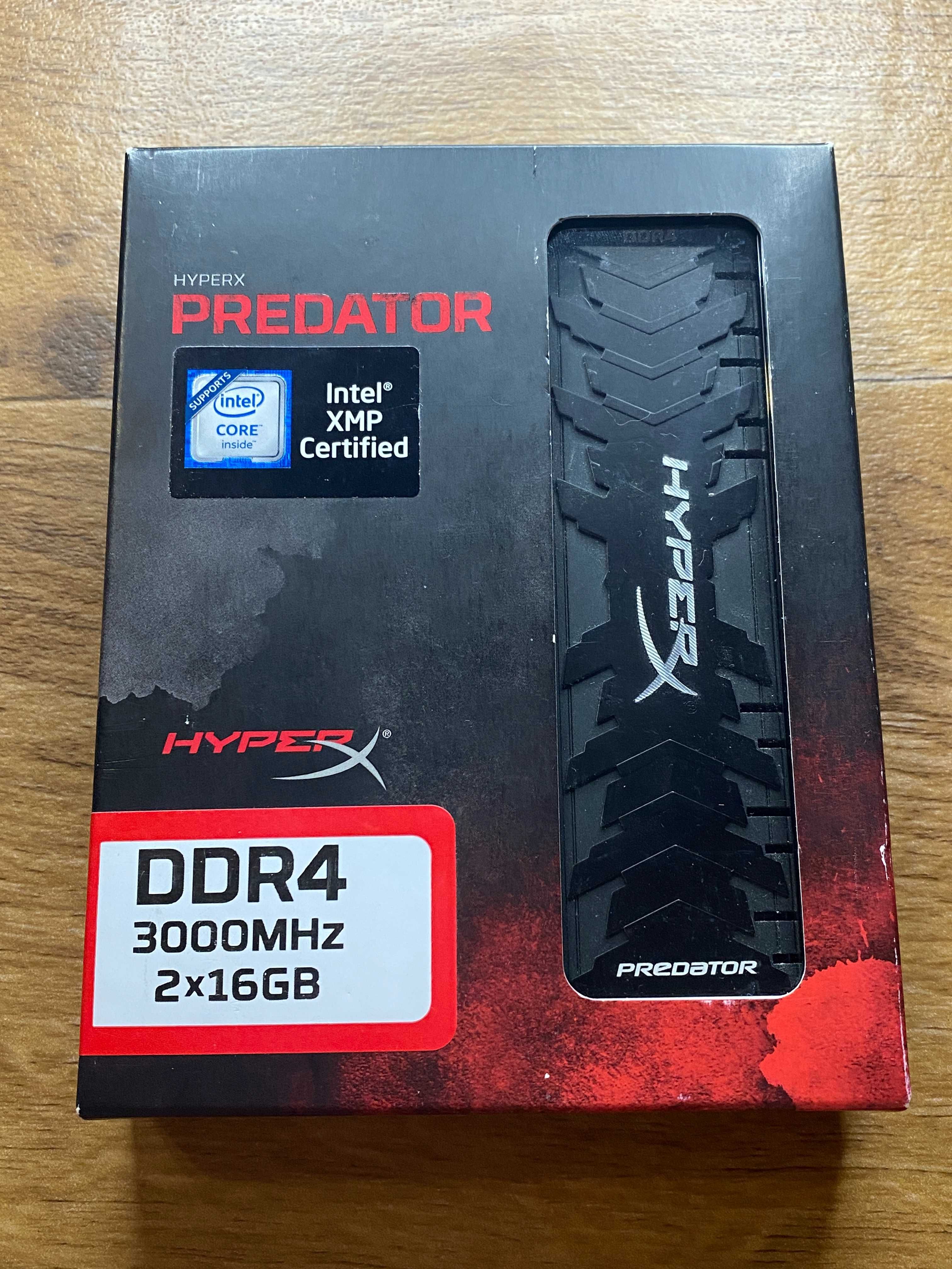 Kingston Hyperx Predator 2 x 16 32 gb гигабайта 3000 частота ddr 4