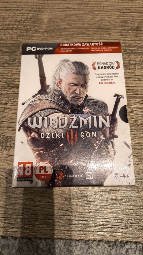 Gra na PC dvd-rom wiedźmin 3 dziki gon