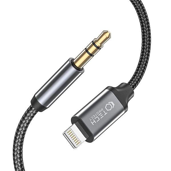 Tech-Protect Ultraboost Lightning To Aux Mini Jack 3.5Mm Cable 100Cm B