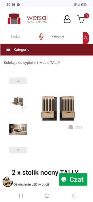 Stoliczki nocne stan dobry