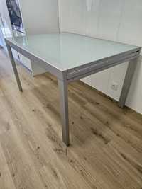 Mesa em vidro 1,40/2,80m × 90cm