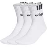 Skarpetki Adidas Linear Half-Crew długie białe 3-pack (HT3437) r.43-45