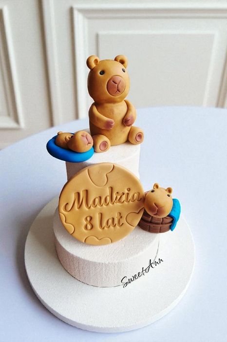 Kapibara zestaw dekoracji na tort