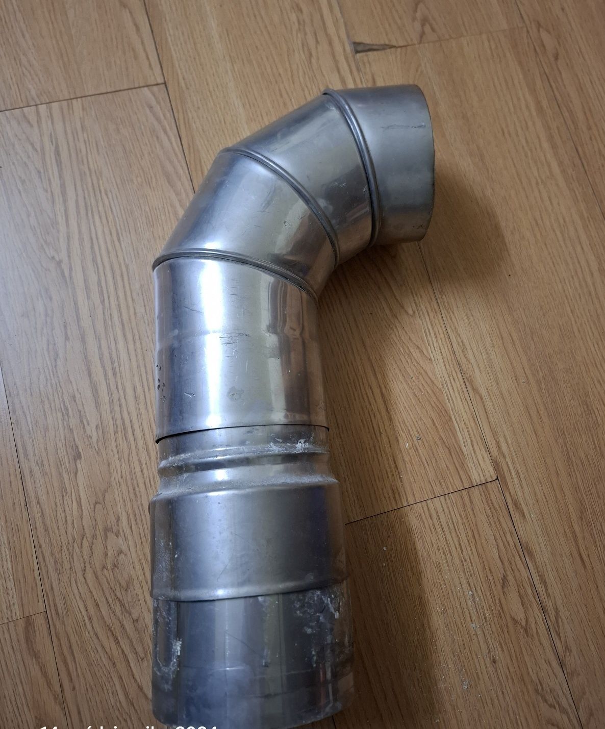 Kolano segmentowe kominowe 125mm do kotła centr.ogrz. nierdzewka