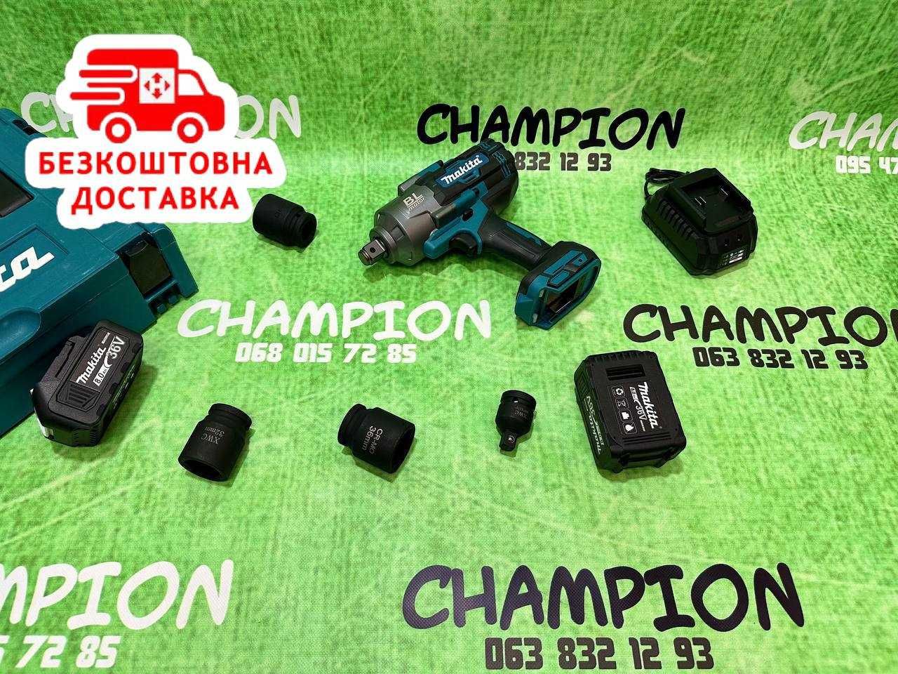 Ударний Акумуляторний Гайковерт Makita TW001GM201 Головка 3/4 2100Nm