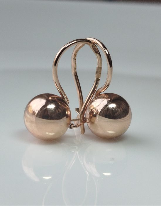 Золотые серьги 583 СССР  Золоті радянські сережки