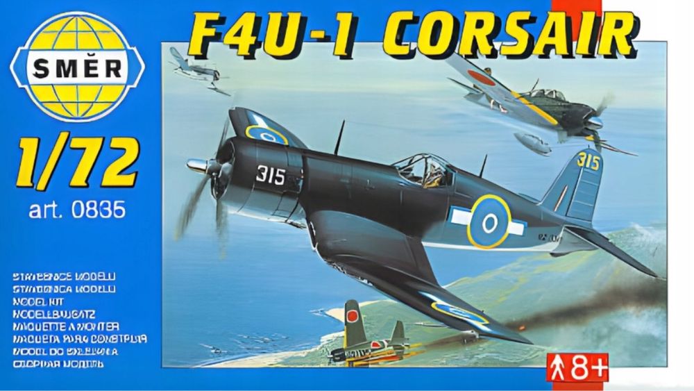 SMER 0835 smolot Chance Vought F4U-1 Corsair model 1:72