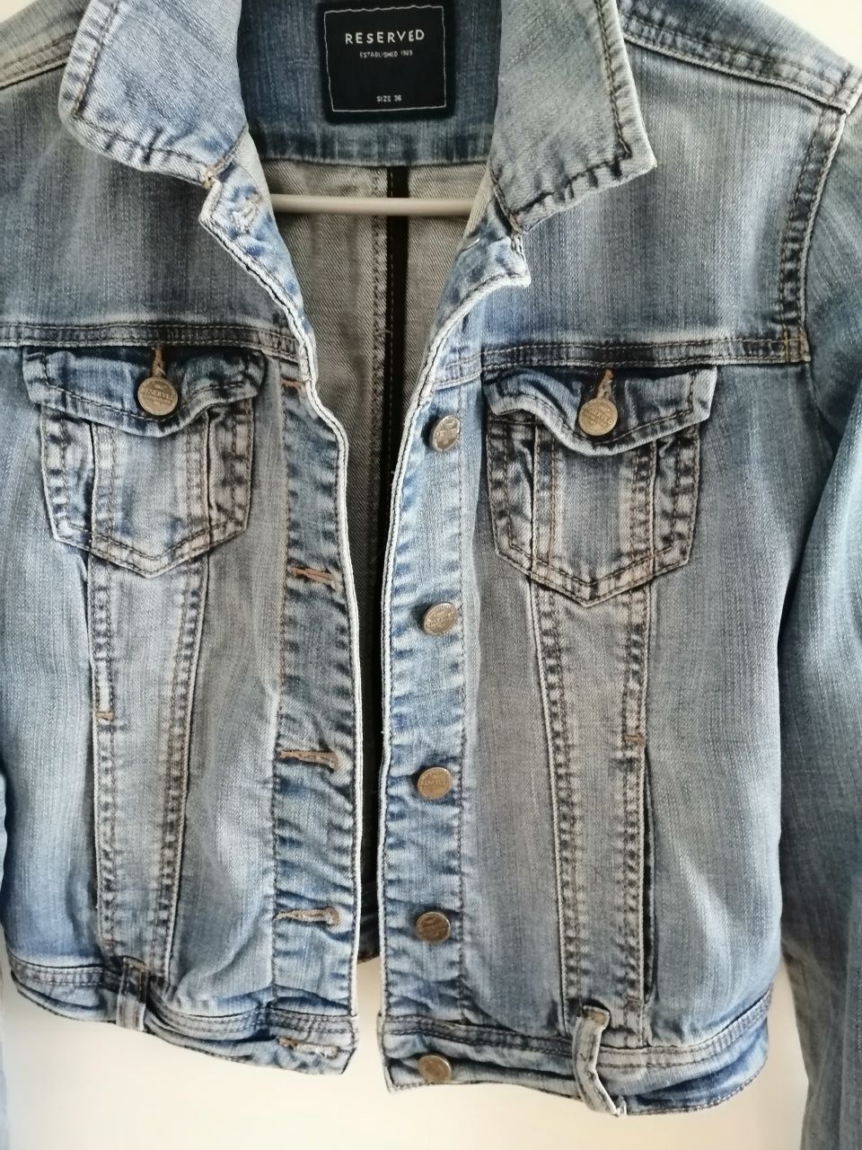 Reserved katana jeansowa damska 98% bawełna r. 36