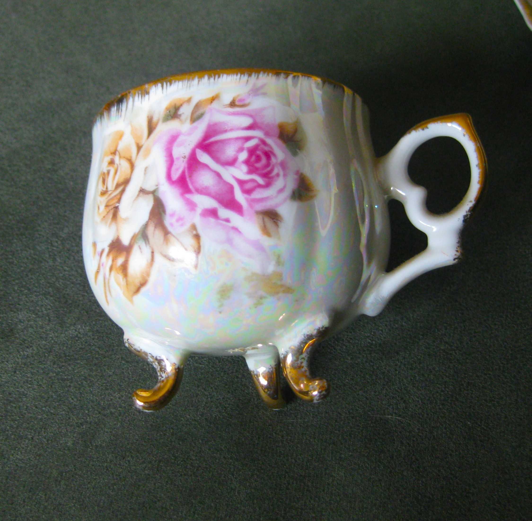 Chavena de Chá Antiga Japonesa c/ Rosa