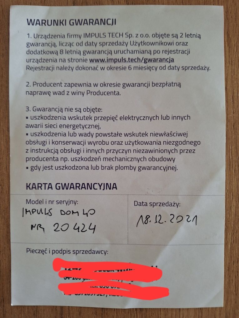 Generator IMPULS DOM 40 do zmiany twardej wody