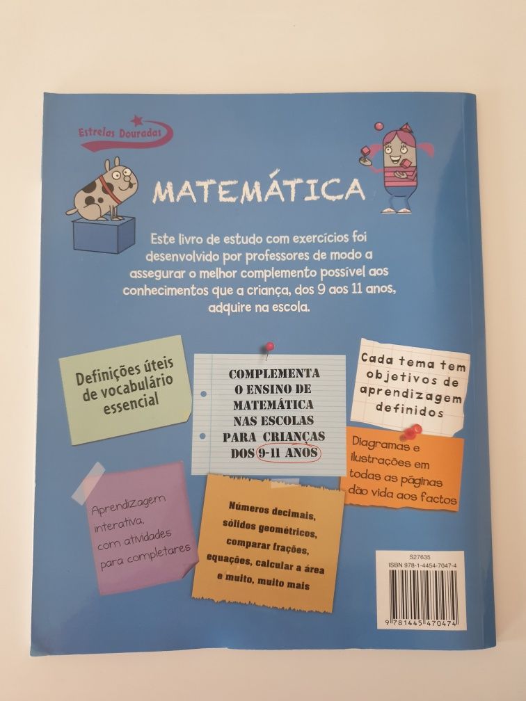 Livro de estudo Matemática 9-11 anos (novo)