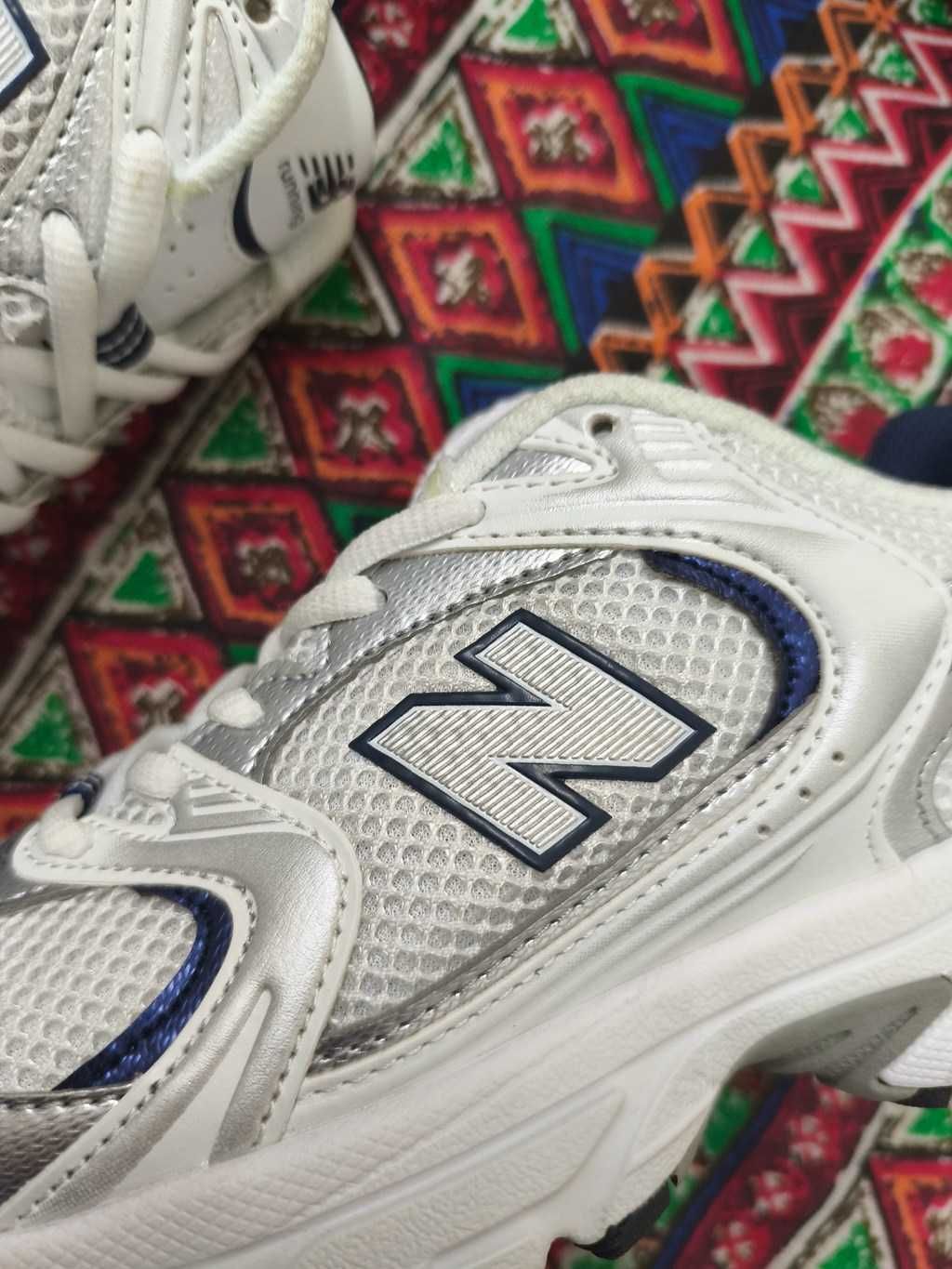 New Balance 530, damskie białe i szare trampki, rozmiar 38