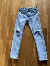 Meskie chlopiece spodnie jeansowe rozm xs/s