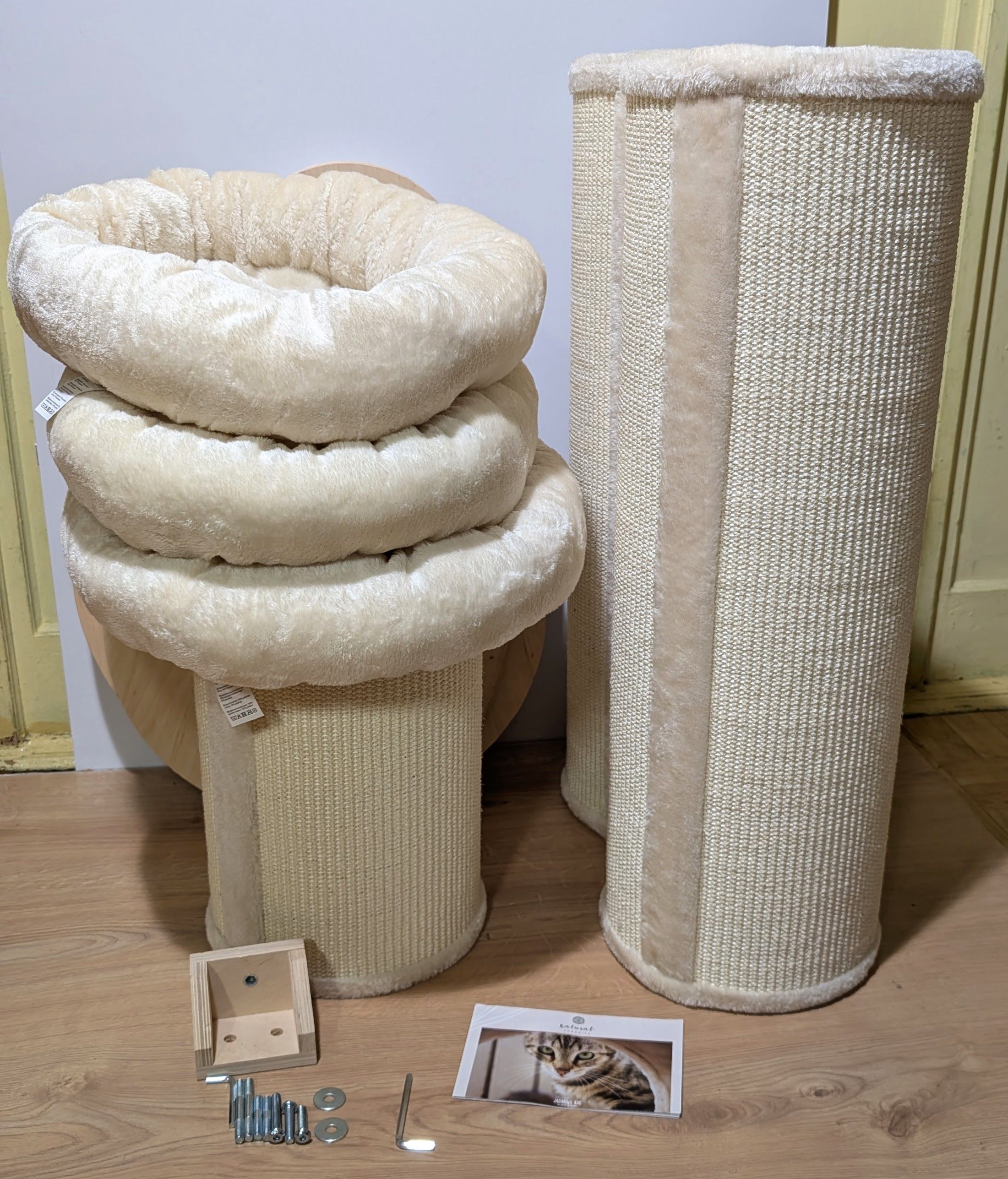 Natural Paradise Drapak Słupek Kota Jasmine Xxl Kremowy OGROMNYSOLIDNY