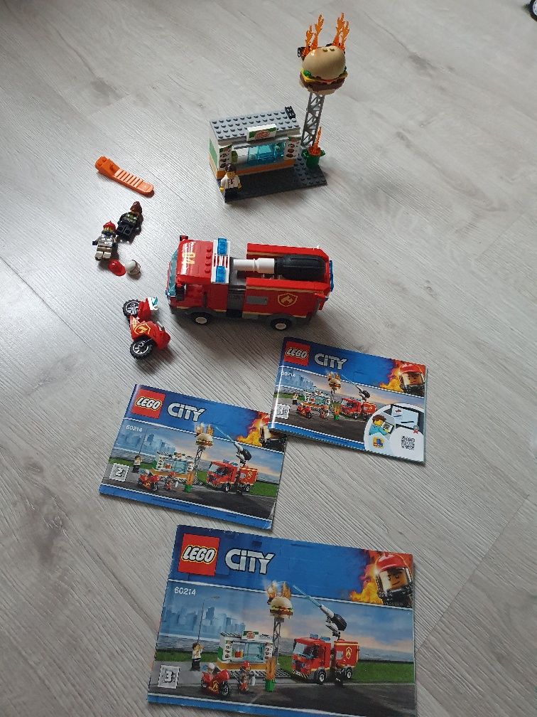 Lego City na ratunek w płonącym barze 60214 Straż Pożarna