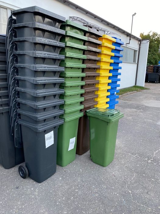 Pojemnik kosz kubeł śmietnik na śmieci odpady 120l ese nowe eko bio
