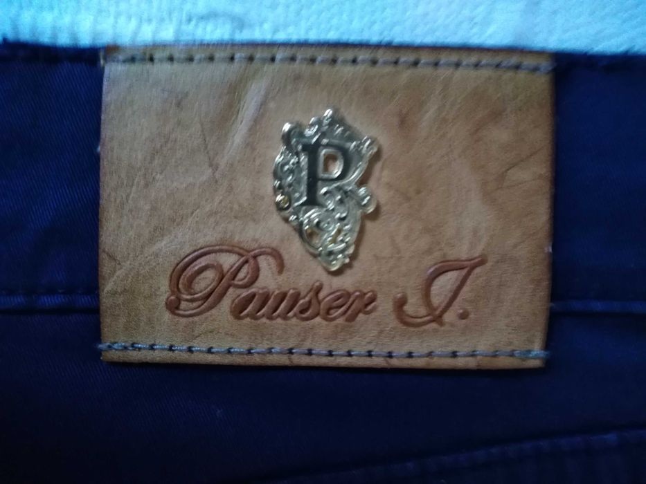 Calças Pauser Jeans Azuis Escuras 50