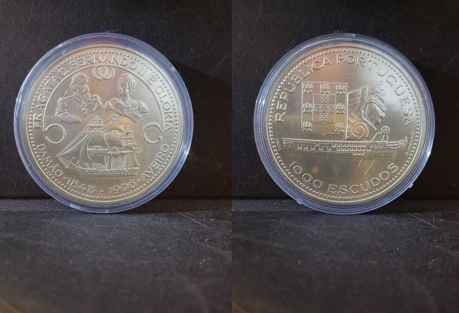 Portugal 6 moedas de 1000 escudos em prata