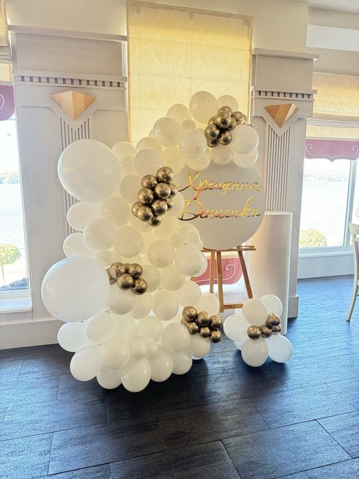 Гелеві та повітряні кульки, оформлення фотозон, коробки - сюрпризи