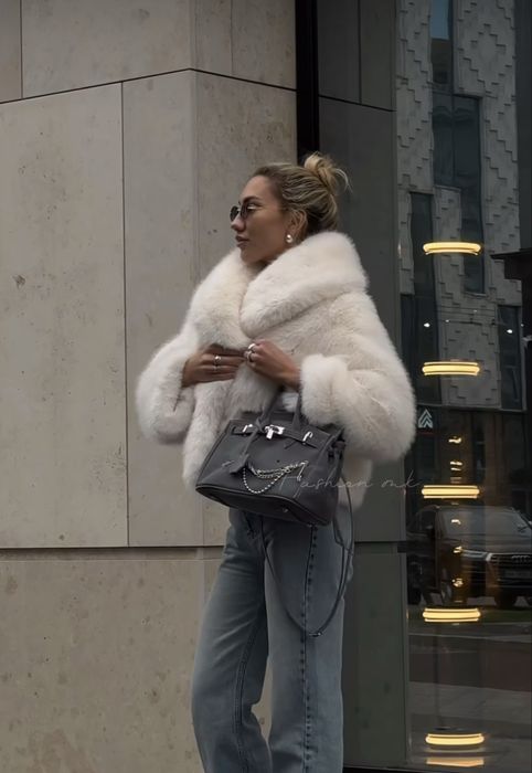 Сама трендова Еко шубка з Premium хутра Tissavel під песця