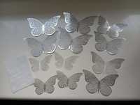 Zestaw motyli srebrnych