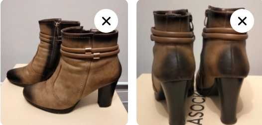 Botki na obcasie rozm. 38