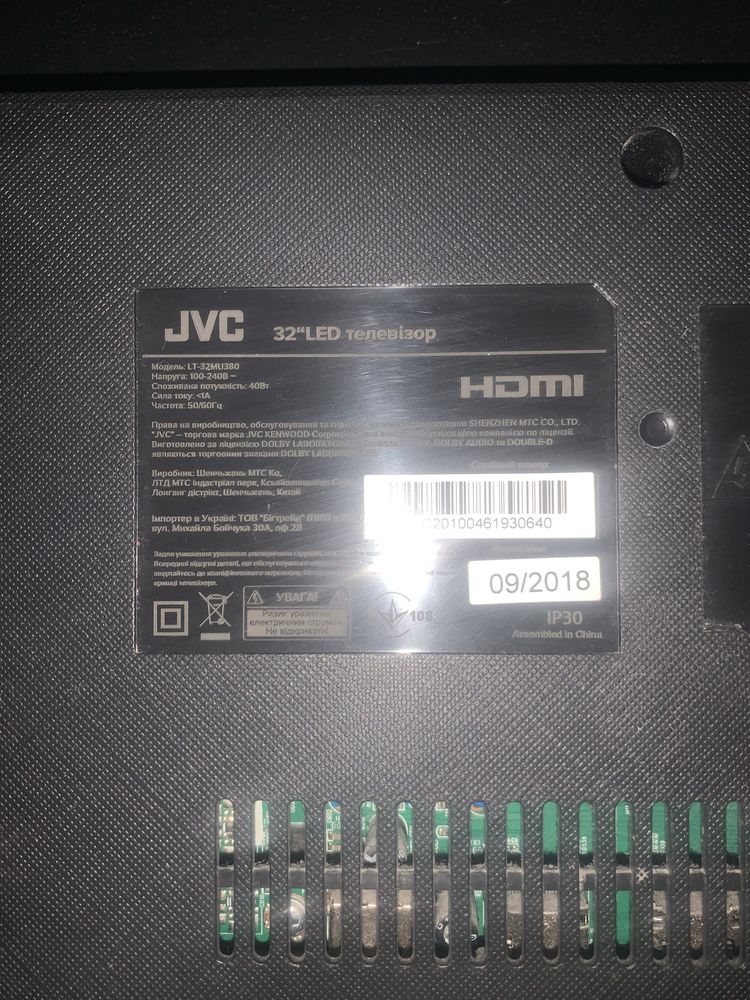 Телевизор jvc 32