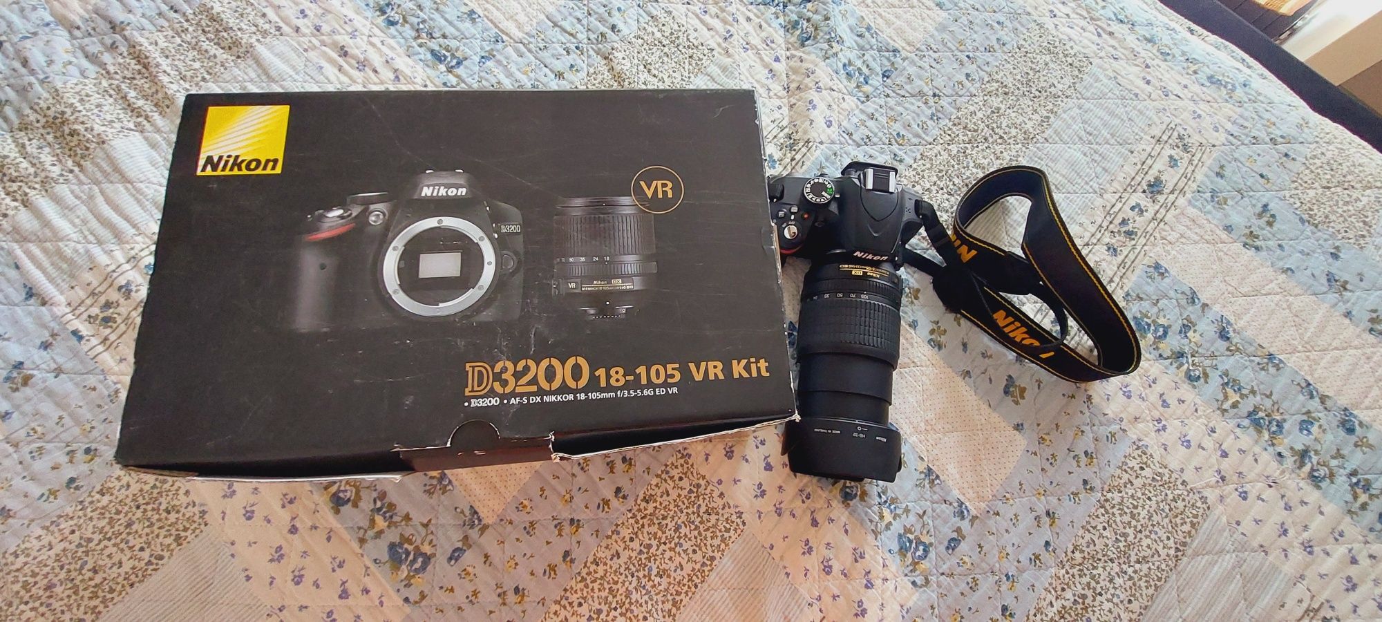 Nikon D3200   lustrzanka cyfrowa zestaw jak nowy