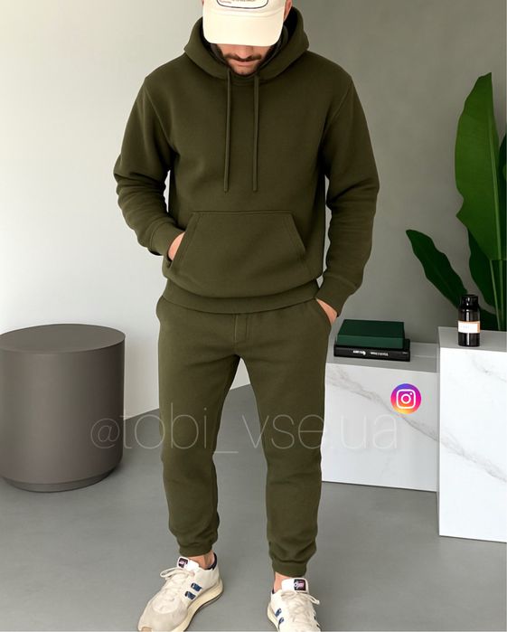 ТЕПЛИЙ‼️ Костюм Фліс Полар худі + штани Чоловічий спортивний Мужской