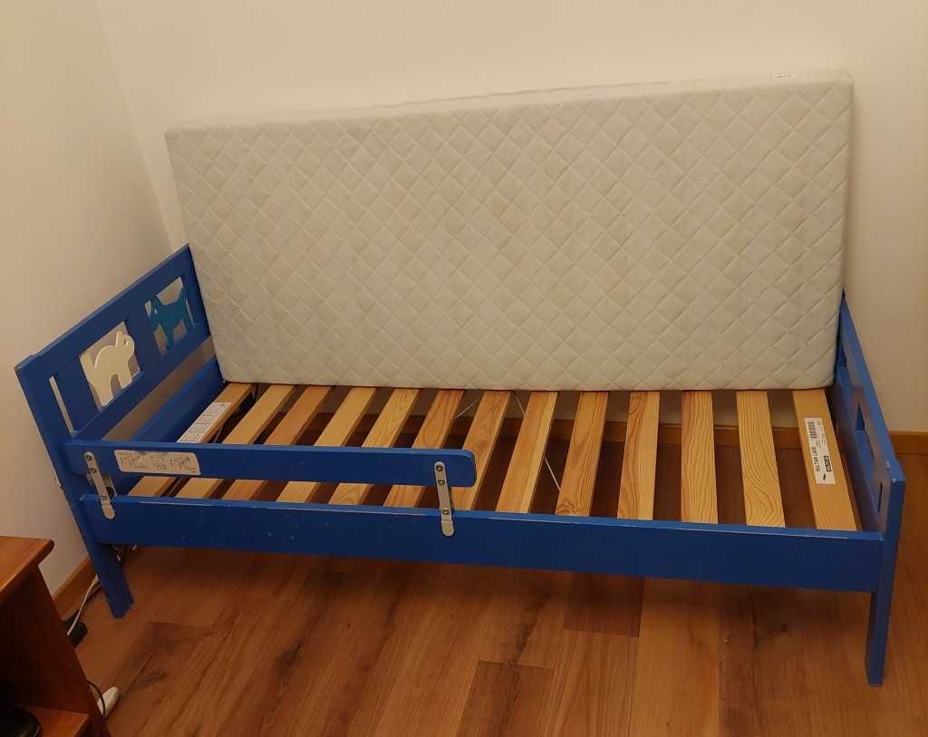 Łóżko dziecięce 70x160 Ikea Kritter z materacem Underlig