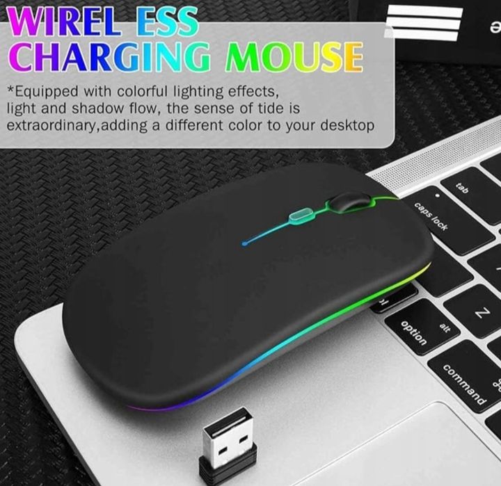 Bezprzewodowa Mysz RGB + 2,4G