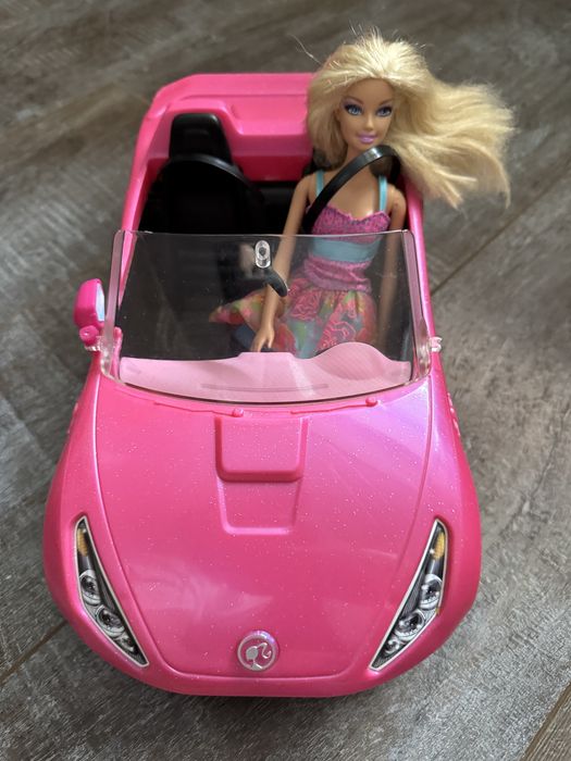 Рожевий кабріолет  з барбі Mattel