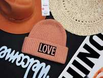 H&M Czapka beanie Love wełna moher