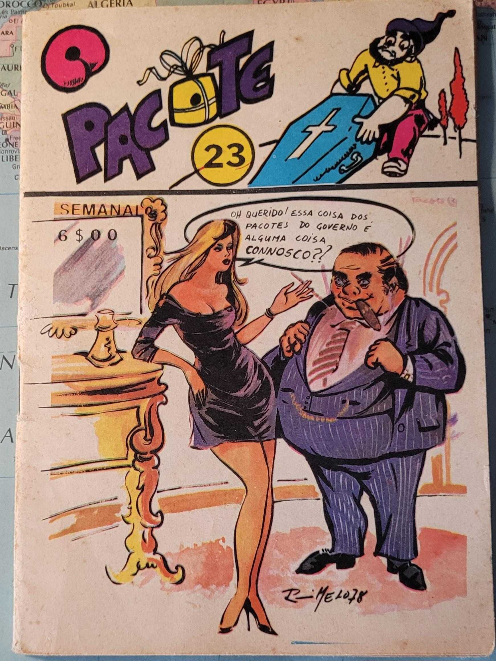 revistas de humor, antigas e cuidadas