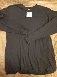 Czarna bluzka z długim rękawem kieszonką asos 40 42 L xl ściągaczami