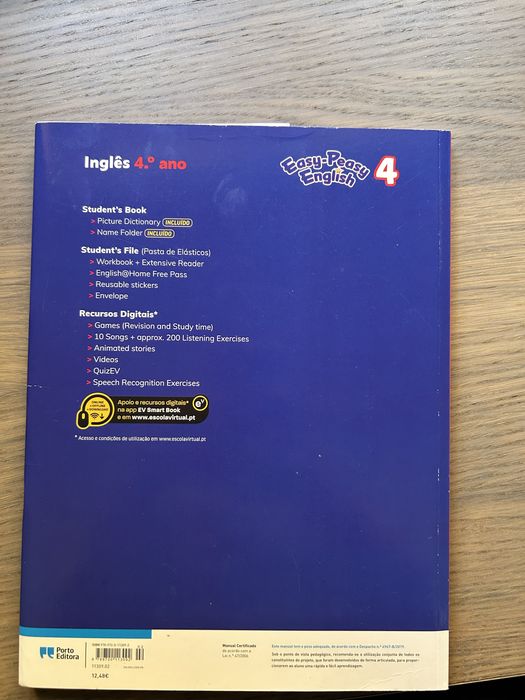 Conjunto de manuais escolares 4.º ano