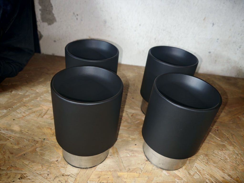 Końcówki wydechu stal nierdzewna tłoczone custom 101, 114 129mm