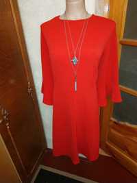 Красное красивое фирменное платье миди Dorothy Perkins,батал 56 размер