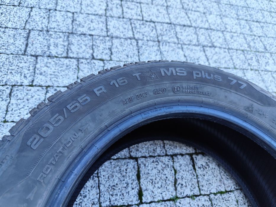 8,3 mm 205/55 R16 91T Uniroyal MS Plus 77 opony zimowe 205/55/16