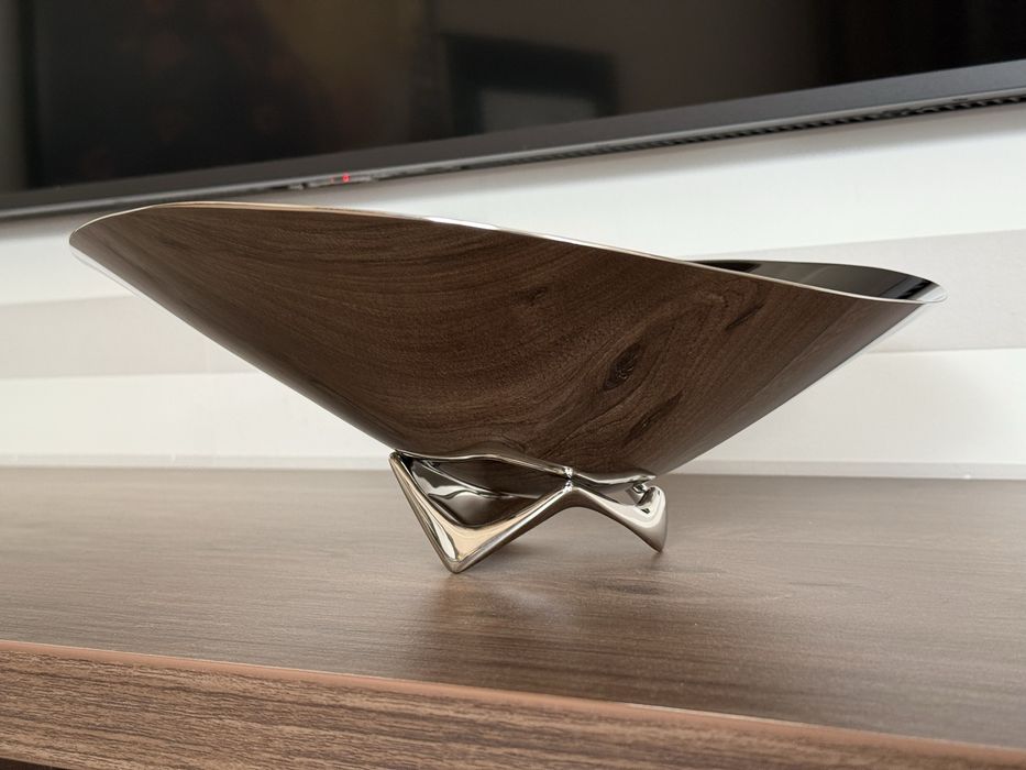 Georg Jensen patera miska HK Wave duża stal