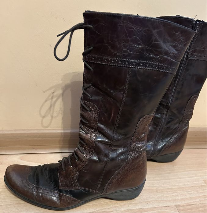 Kozaki damskie ze skóry Gino Rossi