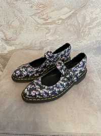 Босоніжки сандалі Dr Martens Black Floral Leather Mary Jane розмір 38