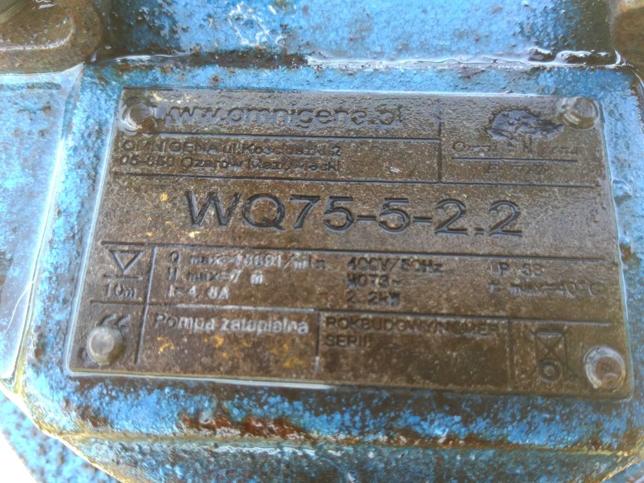 Pompa wodna zatapialna Omnigena WQ 75-5-2.2