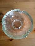 Szklana popielniczka 14cm z PRL-u