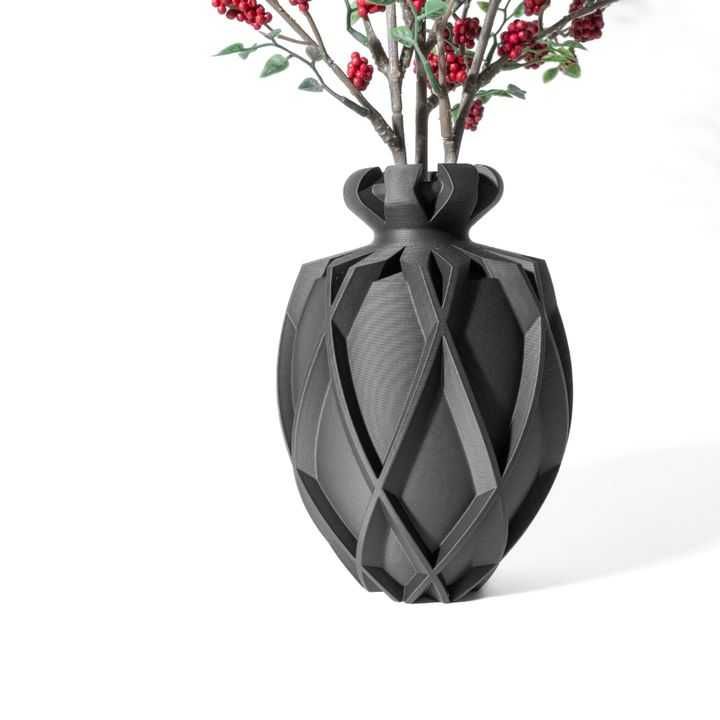 Vaso Decorativo Geométrico 3D - Design Moderno para Flores