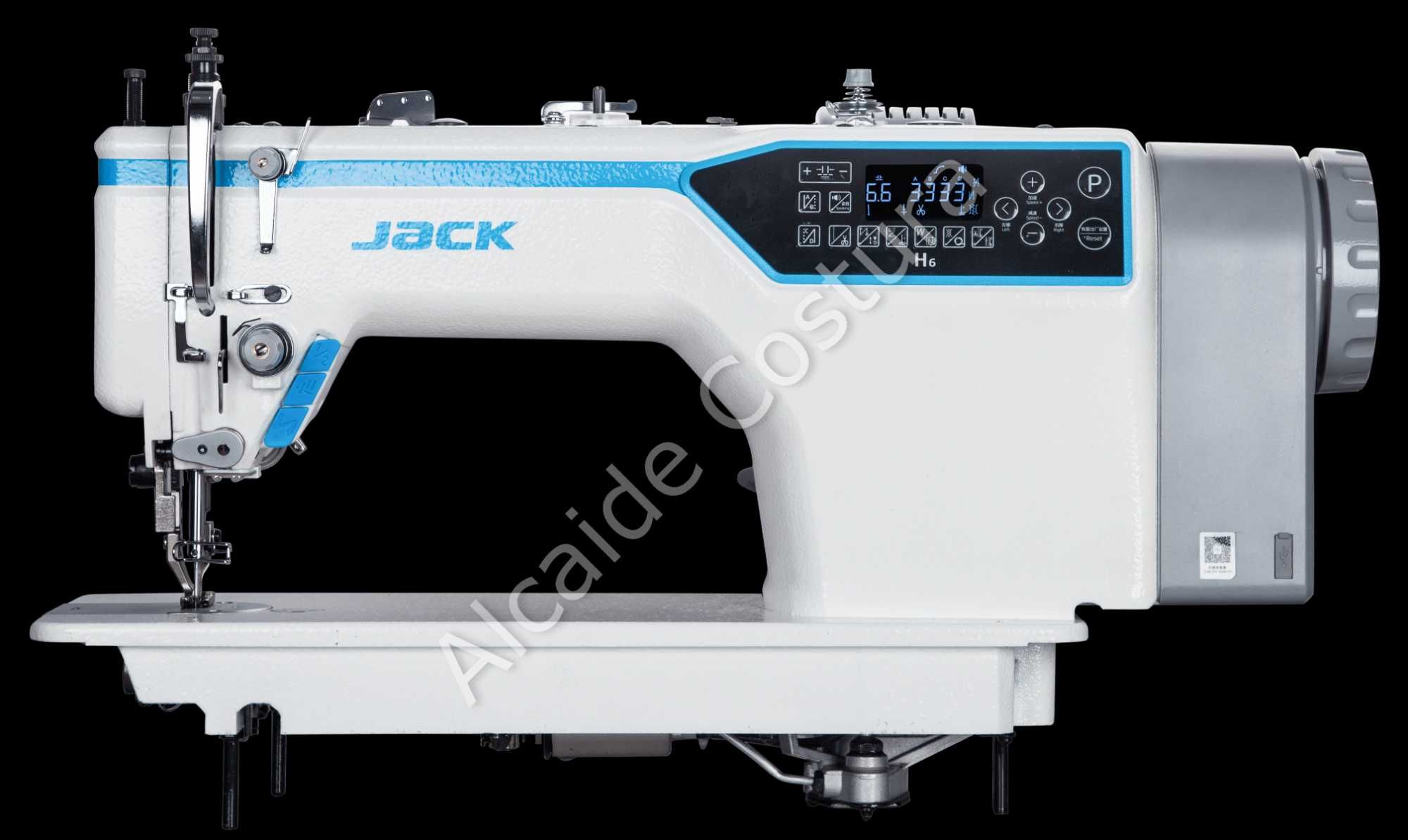 Máquina de costura industrial de duplo arrasto automática JACK H6